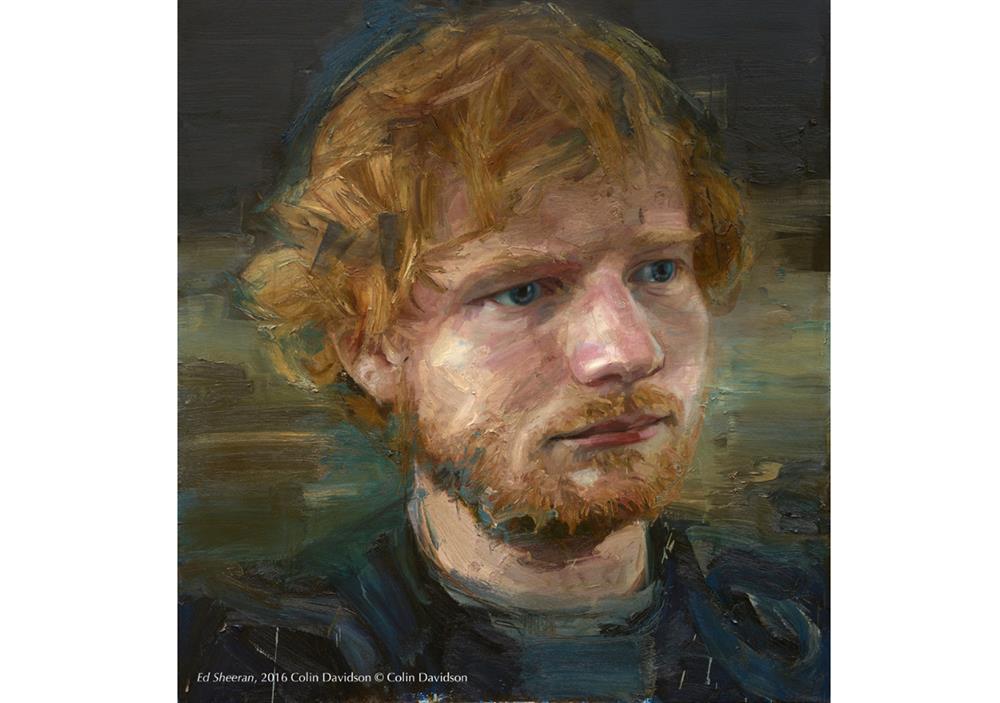 〈艾德．希蘭（紅髮艾德）〉，柯林．戴維森於2016創作。圖片版權：Colin Davidson。