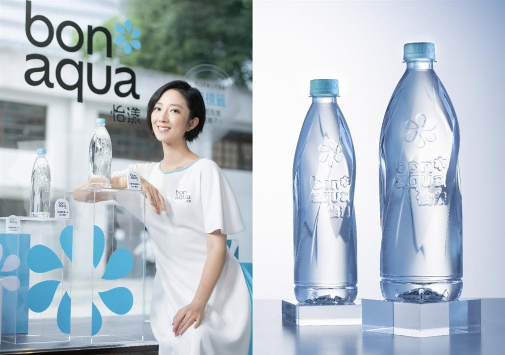 「bonaqua 怡漾」品牌上市記者會，桂綸鎂認為簡單一點、慢一點，更能體會到過程中的細小美好，邀請消費者一起從減少一張標籤開始，累積對永續未來的美好願景(可口可樂公司提供