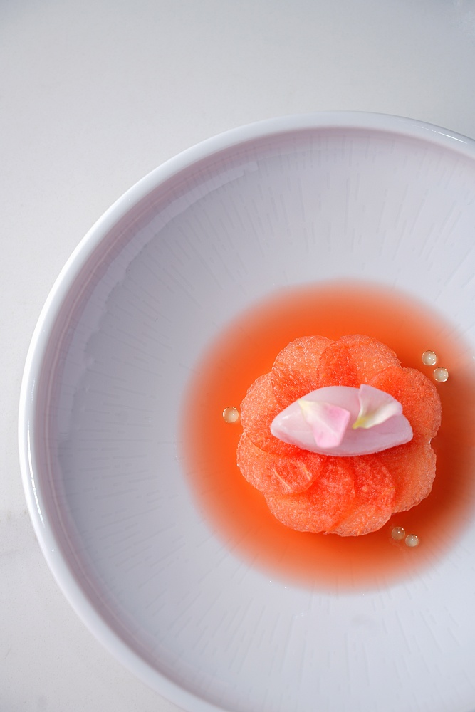 小檔君尹套餐＿主甜點 華寶西瓜_荔枝_玫瑰