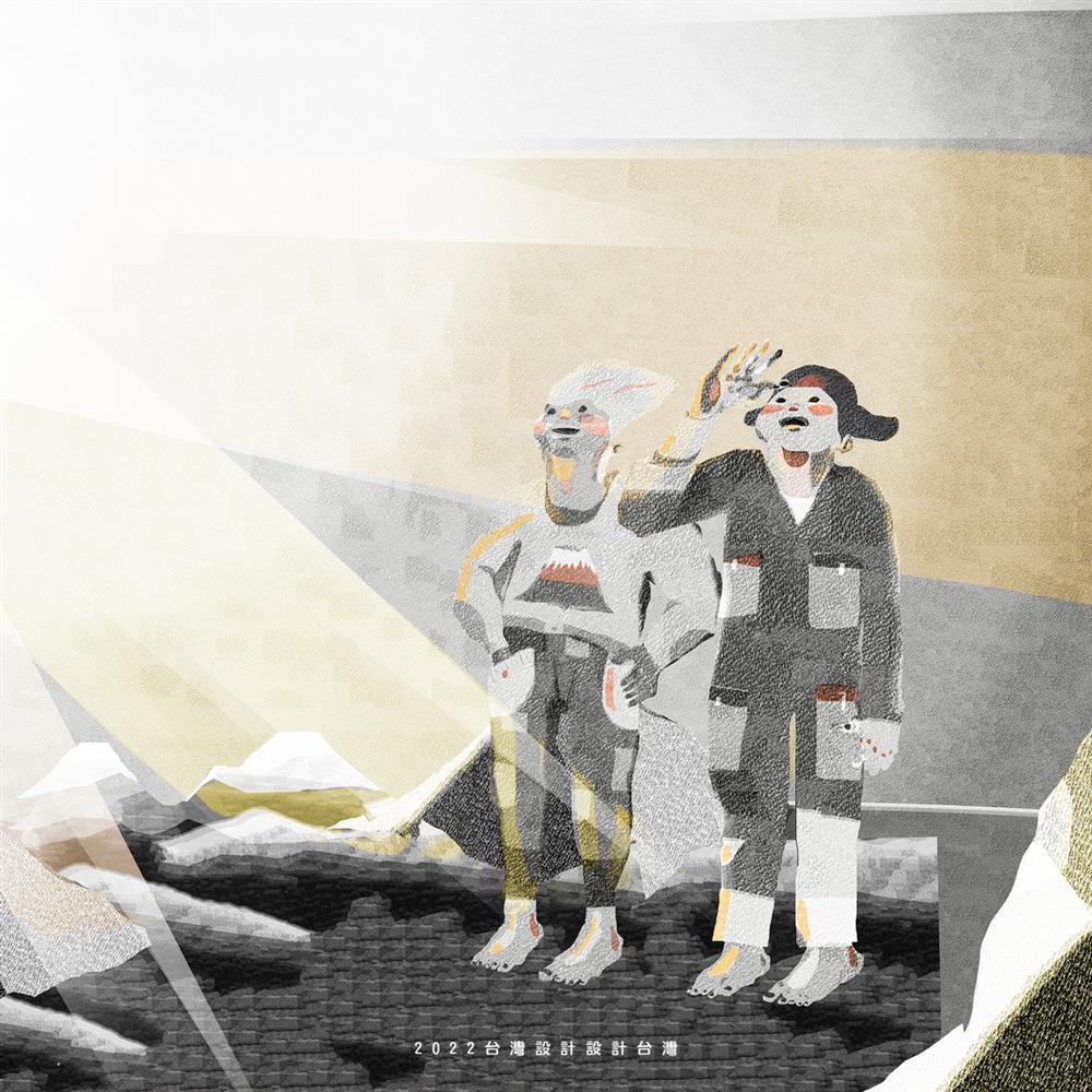 出身高雄的Smoky涂皓欽畫出了大家的心聲：「高雄，好熱啊！」