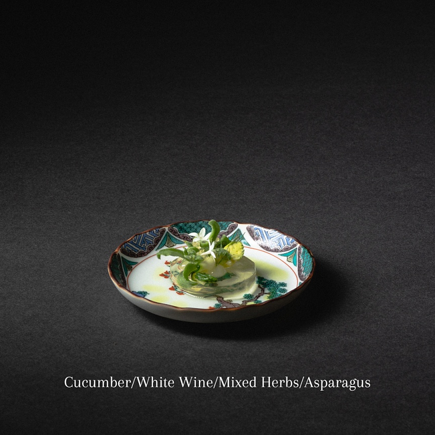 小檔Cucumber小黃瓜:Ｗhite Wine白酒:Ｍixed Herbs香草:Asparagus蘆筍