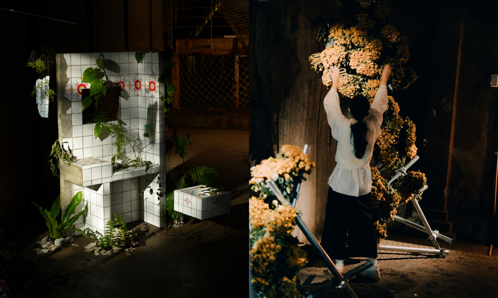 爿爿花_嘉義縣溪口鄉 - 建築上的花器(左)、Miki Wei Studio_野柳 - 風與海的雕塑(右) 爿爿花_嘉義縣溪口鄉 - 建築上的花器(左)、Miki Wei Studio_野柳 - 風與海的雕塑(右)