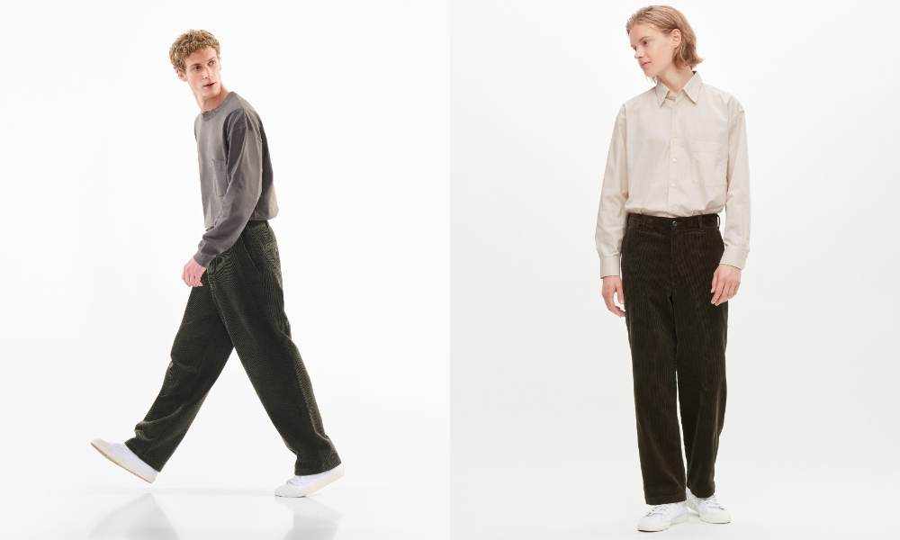 UNIQLO U 2022秋冬系列6U 燈芯絨寬版工裝風長褲_NT990_穿搭圖 U 燈芯絨寬版工裝風長褲_NT990_穿搭圖(5)