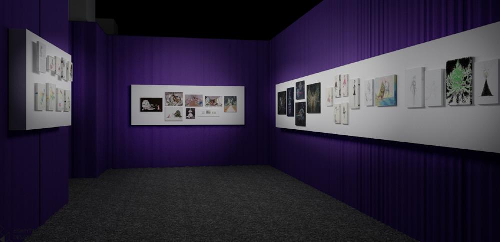 展區「不曾公開的作品」示意圖