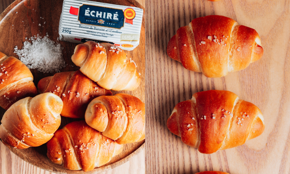 嵜本 生吐司 SAKImoto Bakery新品1鹽之花奶油捲$58 / 個 $199 / 四個