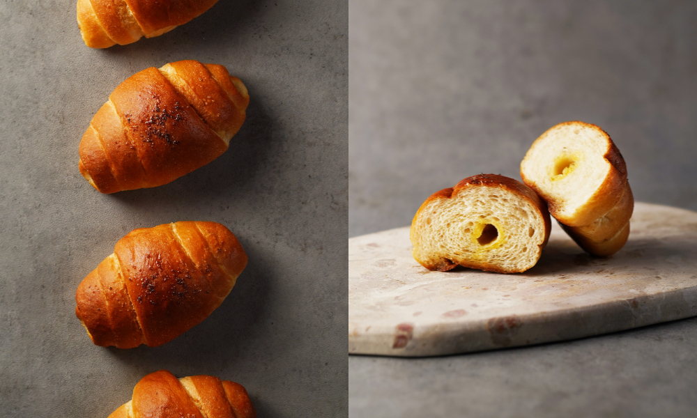 嵜本 生吐司 SAKImoto Bakery新品黑松露奶油捲$64 / 個  $225 / 四個