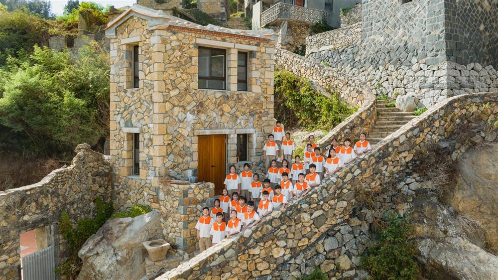 來自馬祖四鄉五島的兒童組成合唱團