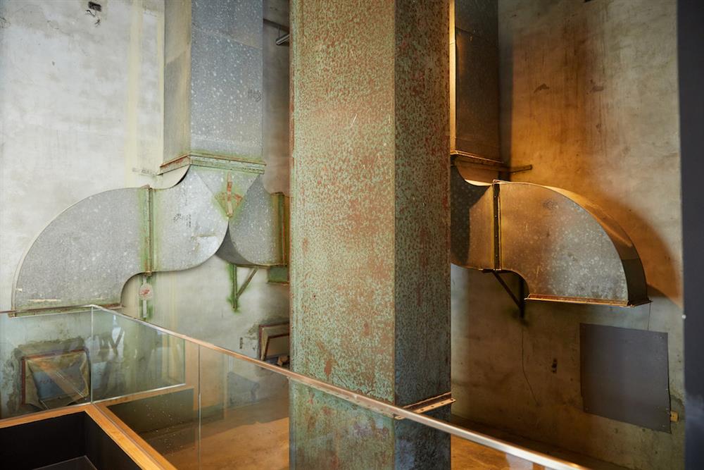 原為稻米倉儲空間的星巴克「中埔穀倉門市」保留了原始的稻米輸送設備 (2) 原為稻米倉儲空間的星巴克「中埔穀倉門市」保留了原始的稻米輸送設備 (2)