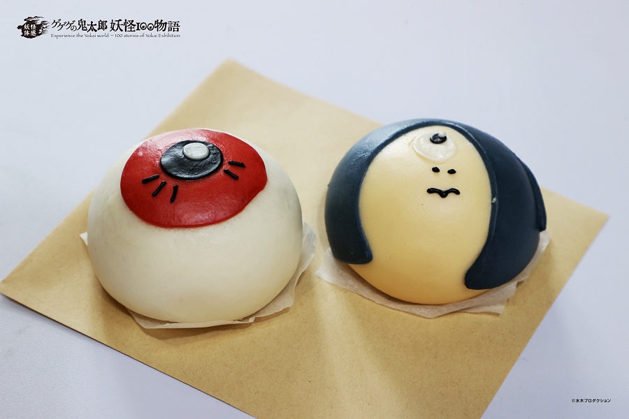 小檔鬼太郎特展輕食區的造型包子，不僅吸睛還很好吃