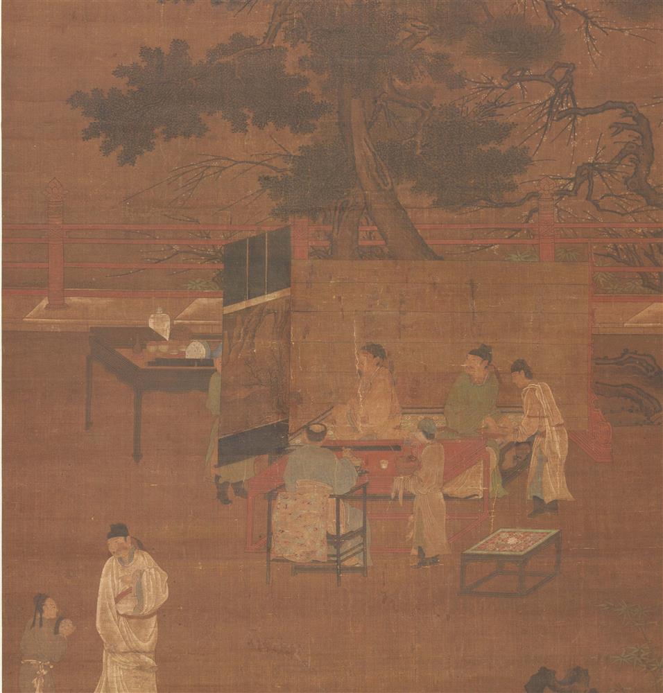 宋 張訓禮 圍爐博古圖