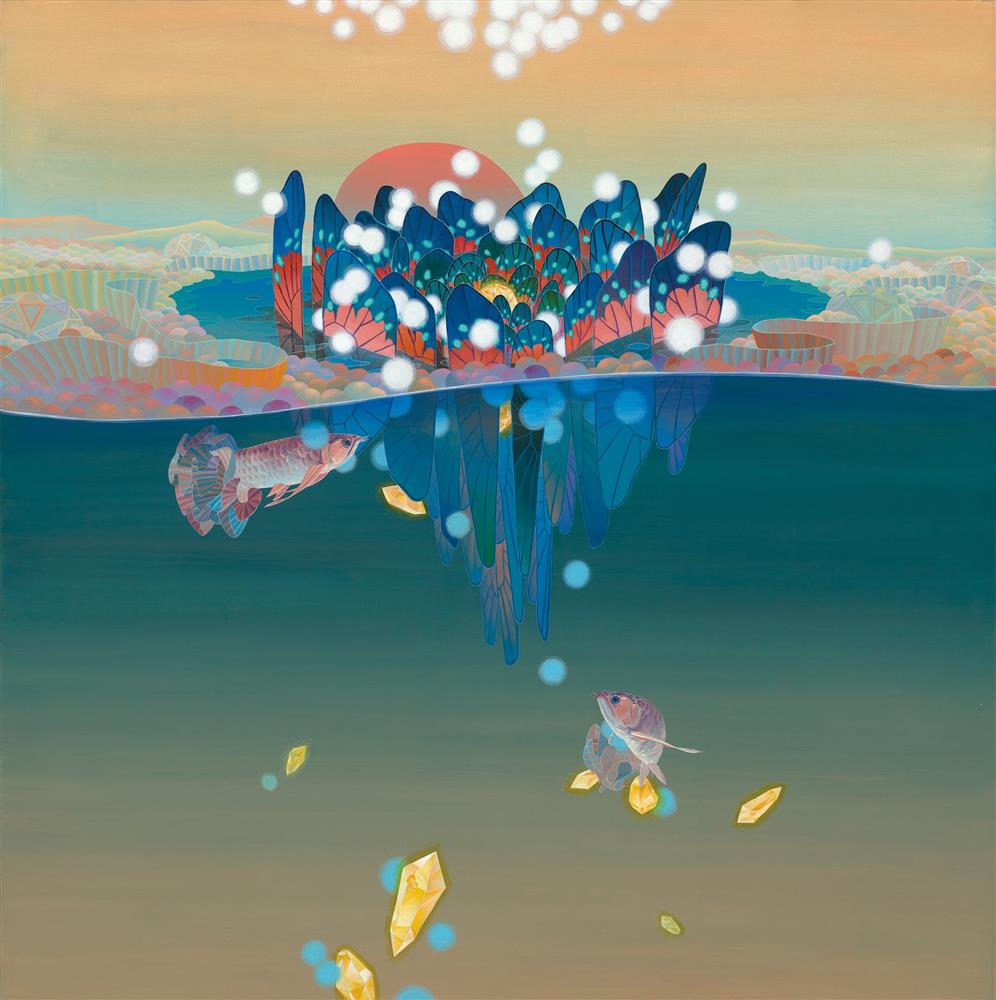 雷相畫廊_黃柏勳_無邊城市_壓克力顏料、畫布145x145cm_2022