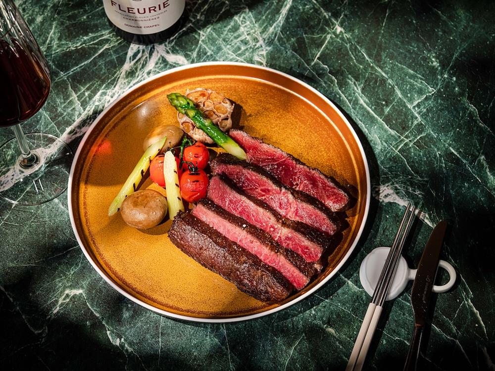 小檔gubami Social新菜雙人板腱牛排—美國蛇河極黑牛