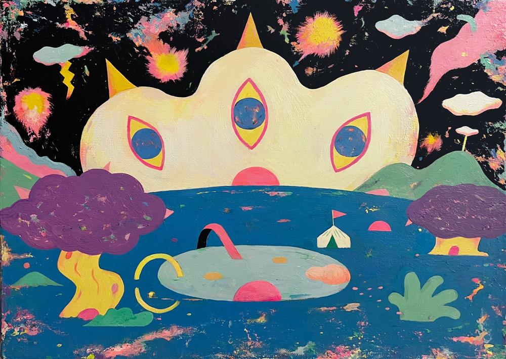 伊日後樂園＿57_Art_ In the world_ Acrylic on canvas_33cm x 24cm x2cm_2022