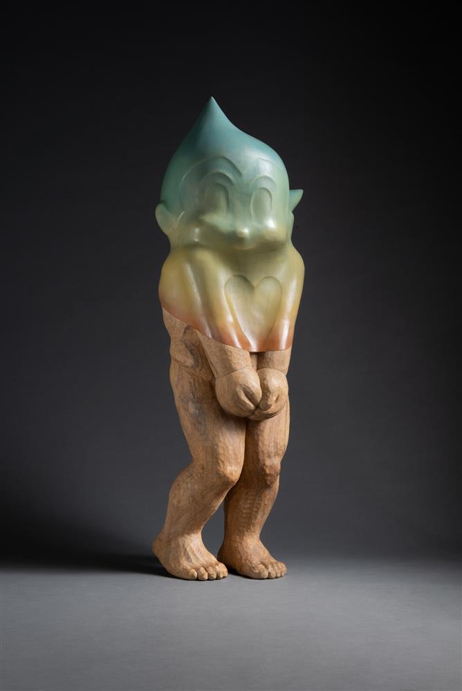 清風＿董旻晉＿新英雄系列-小金剛＿樟木＿H150 x 40 x 45 cm＿2022