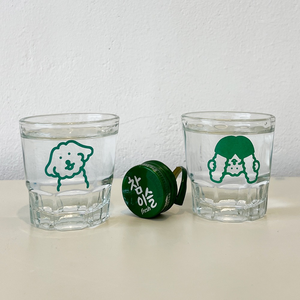 CAFE AND HOF-插畫韓國燒酒杯 CAFE AND HOF-插畫韓國燒酒杯