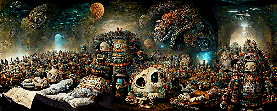 【新聞照片6】數位創作類 臺灣入圍作品_Inca Robot Babies - Murals in the Valley of the Royals (印加機器寶貝-皇家谷壁畫) ／鳥巢