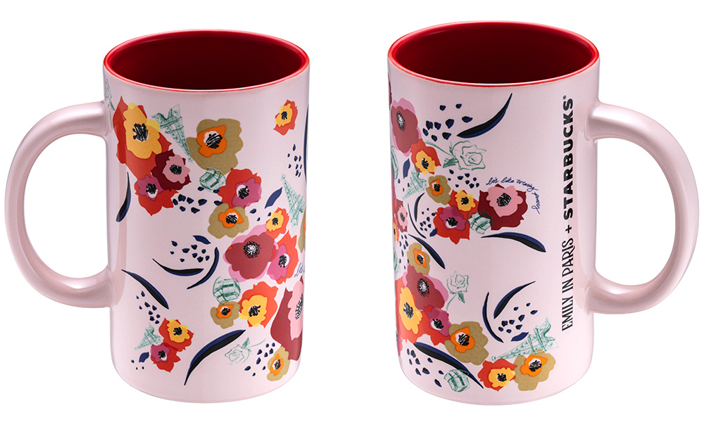 艾蜜莉在巴黎花卉MUG，售價$500。容量：12OZ