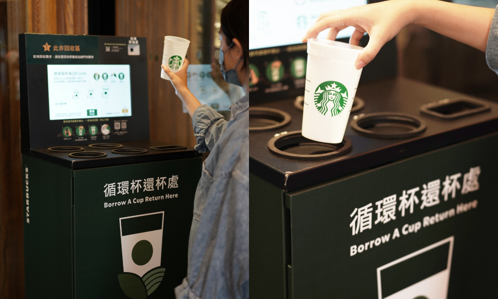 顧客只要只要於借杯日起七天內，攜帶星巴克循環杯至60家導入循環杯專案的星巴克門市臨櫃還杯，或於其中七家設有還杯機台之門市還杯-點開星巴克APP掃描還杯Qrcode，並將杯蓋與循環杯各別投入指定投遞口後即可進行歸還