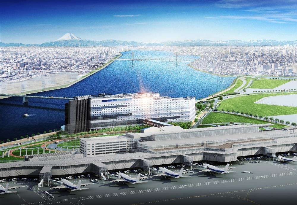 圖1:連結羽田機場的新複合式設施「HANEDA AIRPORT GARDEN」,興建全日本最大規模機場飯店,讓遊客在旅程上添增很大的便利性。(照片來源:ⒸSumitomo Fudosan Retail Management Co.,Ltd.) 圖1:連結羽田機場的新複合式設施「HANEDA AIRPORT GARDEN」,興建全日本最大規模機場飯店,讓遊客在旅程上添增很大的便利性。(照片來源:ⒸSumitomo Fudosan Retail Management Co.,Ltd.)