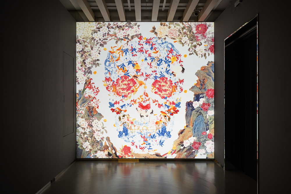 Chinese Floral Skull(NFT)__Jacky Tsai_浮生_重生_TAO ART 提供