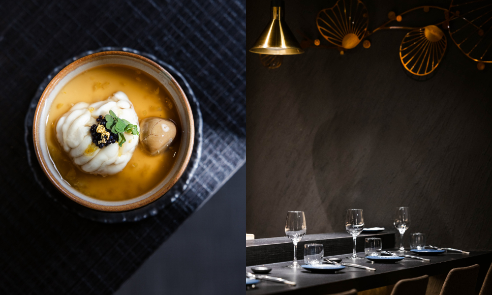 蓋物 鱈魚白子蒸蛋&新懷石空間