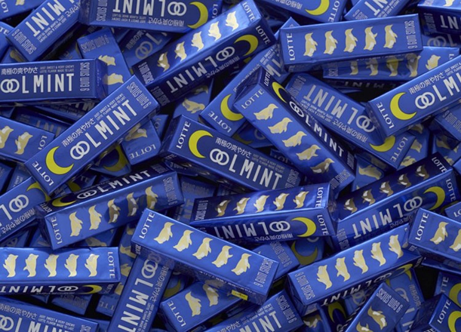 小檔佐藤卓lotte-mintgum_09_2佐藤卓幫「樂天薄荷口香糖」系列所做的設計，始於 1993年。