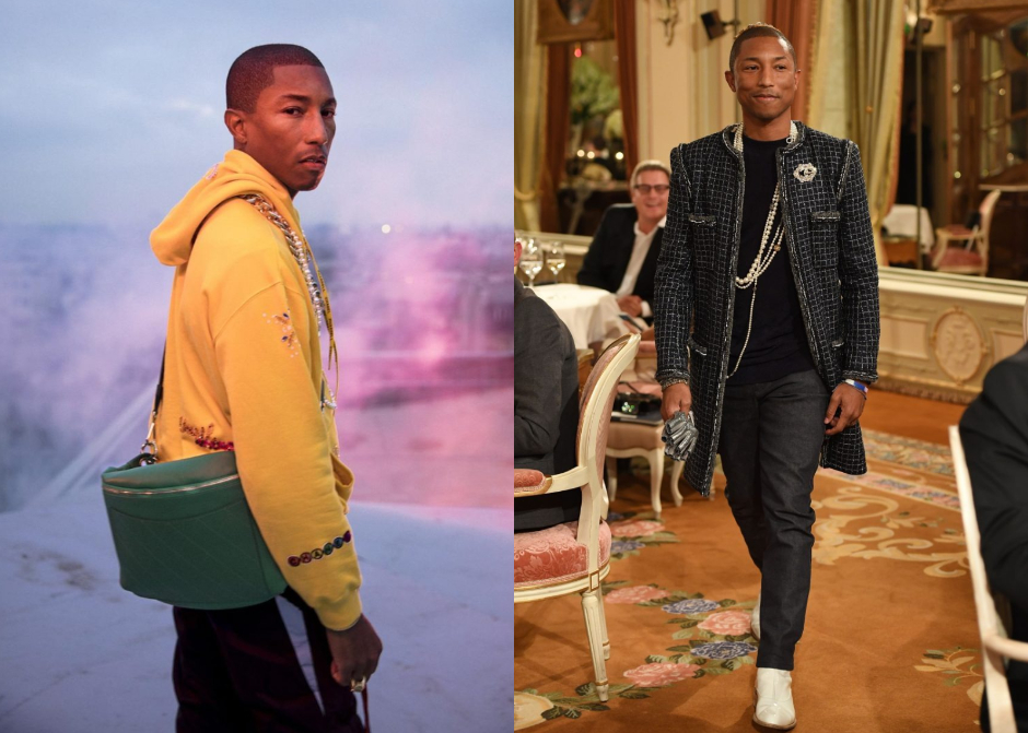 左:Pharrell Williams X CHANEL/右:Pharrell Williams登上MÉTIERS D’ART工坊系列大秀 左:Pharrell Williams X CHANEL/右:Pharrell Williams登上MÉTIERS D’ART工坊系列大秀