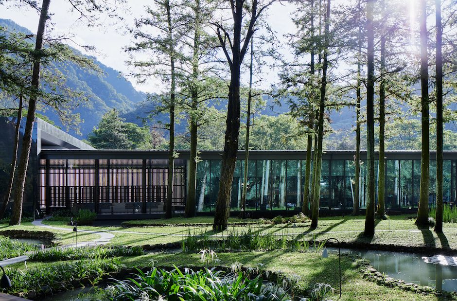 【虹夕諾雅 谷關 HOSHINOYA Guguan】餐廳,水之庭園・restaurant, water garden