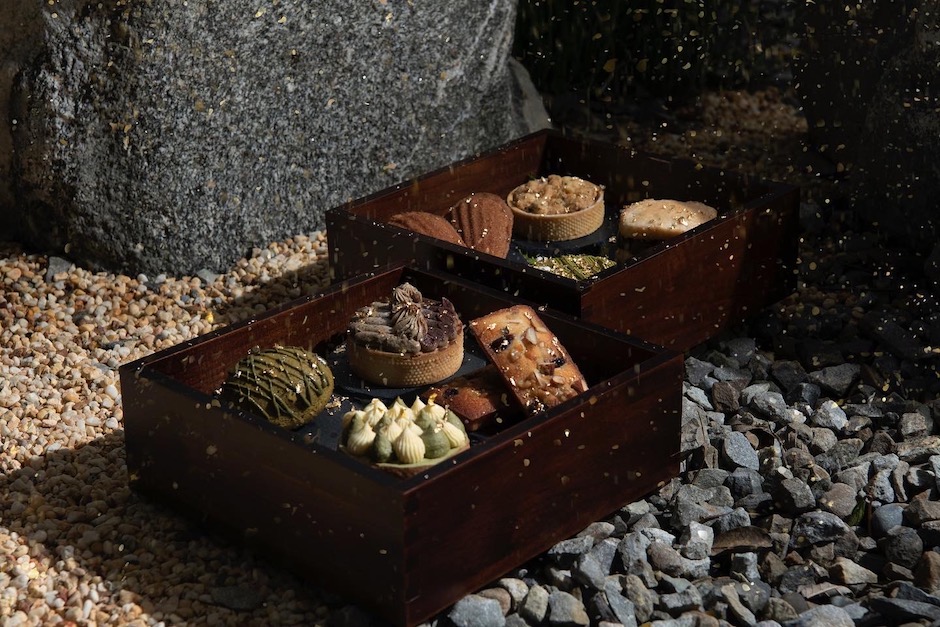 YK028 枯山庭園金箔午茶組