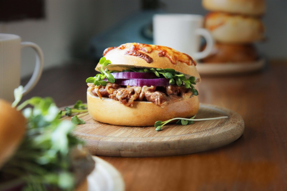 小檔Bon Pain 台北麵包祭圖13 好丘-市集限定壽喜燒起司牛肉貝果堡