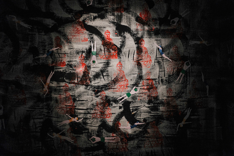 無邊際苦海（牆面大型佈置）