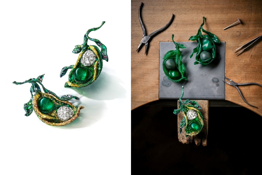 全球首次公開展出珠寶藝術家Cindy Chao親手雕塑的蠟雕模型