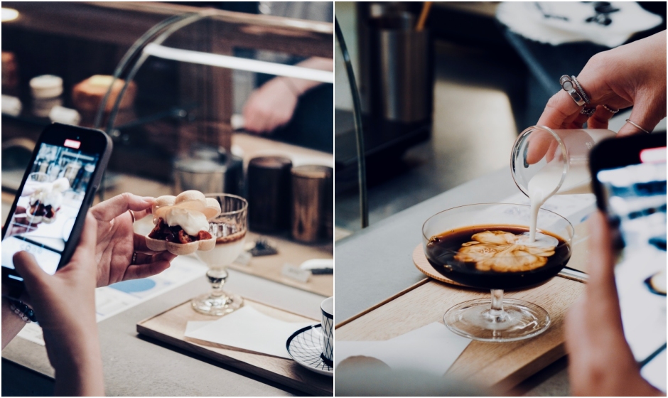 重本書店琥珀咖啡collage1讓咖啡更加普及、運用層面更廣，重本書店的咖啡 Fine Dining 套餐試圖創造一些新的可能性。