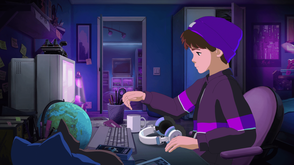 Lofi Girl新角色_Lofi Boy synthwave radio - beats to chill/game to_07