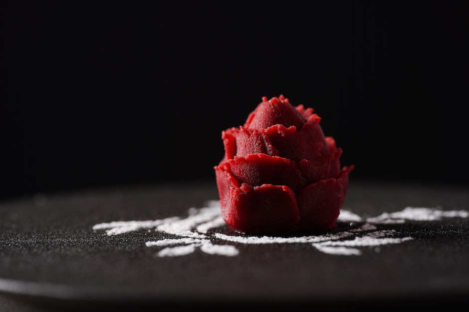 圖一. 開胃小點使用紅麴,豆沙及洛神