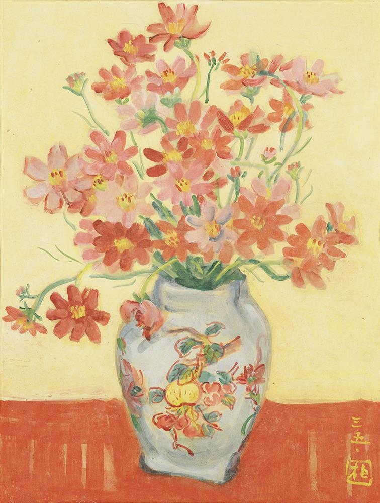 小檔5_郭柏川〈波斯菊〉。圖片提供 _ 北師美術館