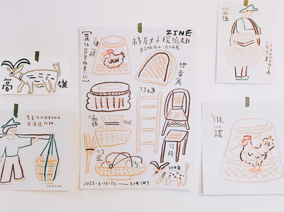 小檔2023籮筐小趕集 

百貨一籮筐  移居女子探險趣的籮筐蠟筆似顏繪(1)