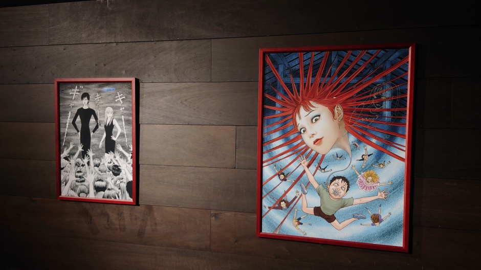 小檔伊藤潤二恐怖體驗展2-特展限定圖與老師親筆簽名繪製富江