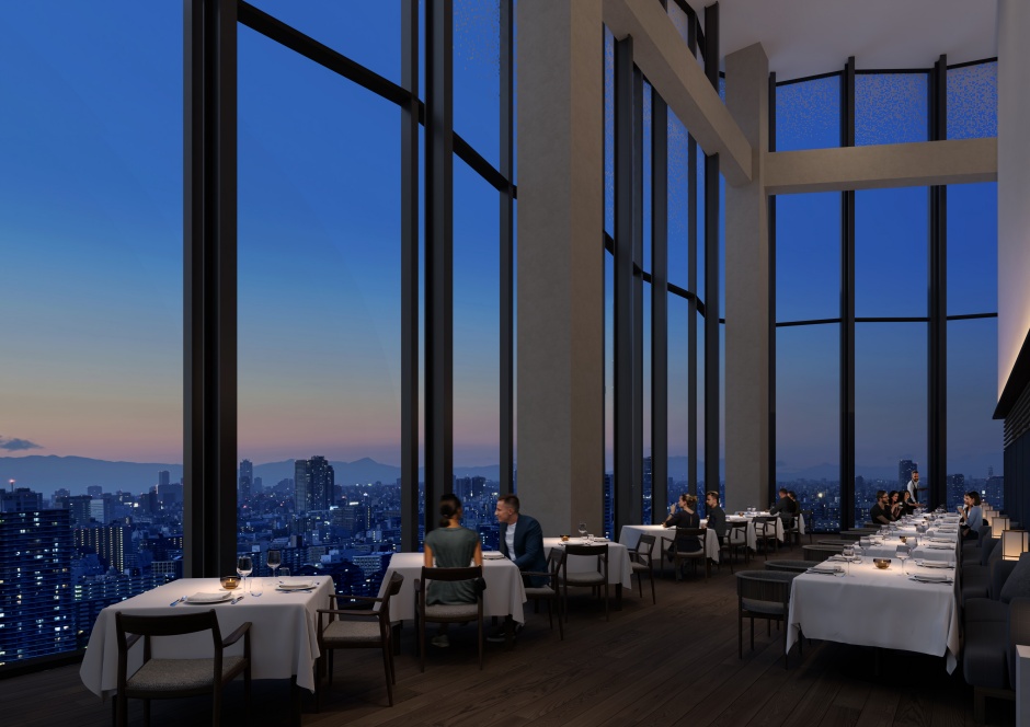 小檔04_45樓的餐廳「Restaurant Bellustar」（© Pan Pacific Hotels Group）