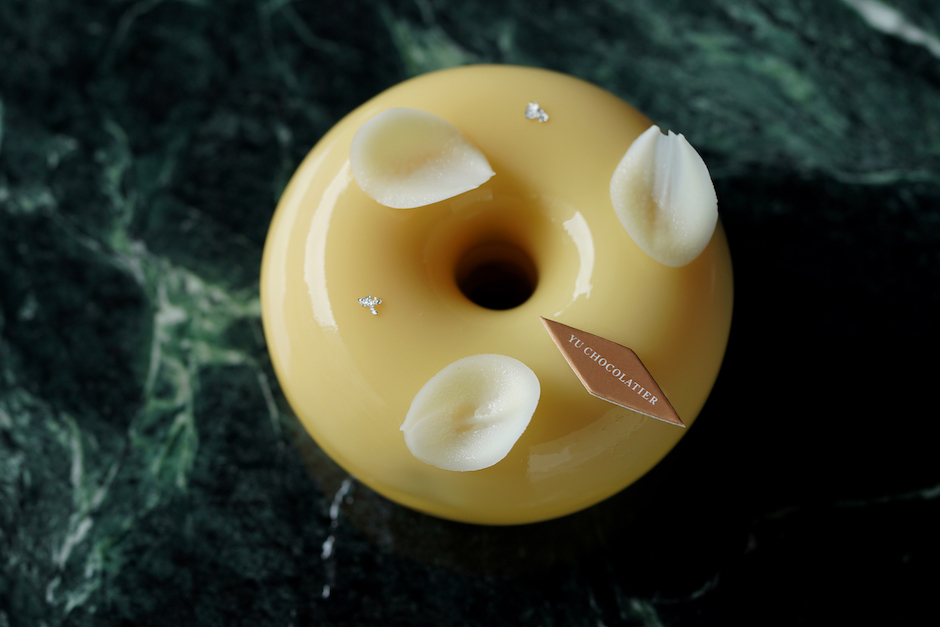 6. 2019 年 YU CHOCOLATIER 畬室推出口感層次豐富，獲「500 盤」獎項的甜點作品「金桔茉莉」
