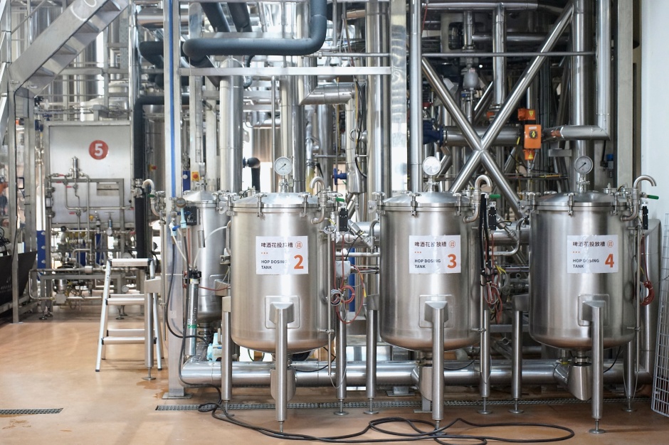 小檔啤酒頭酒廠區：釀酒設備
