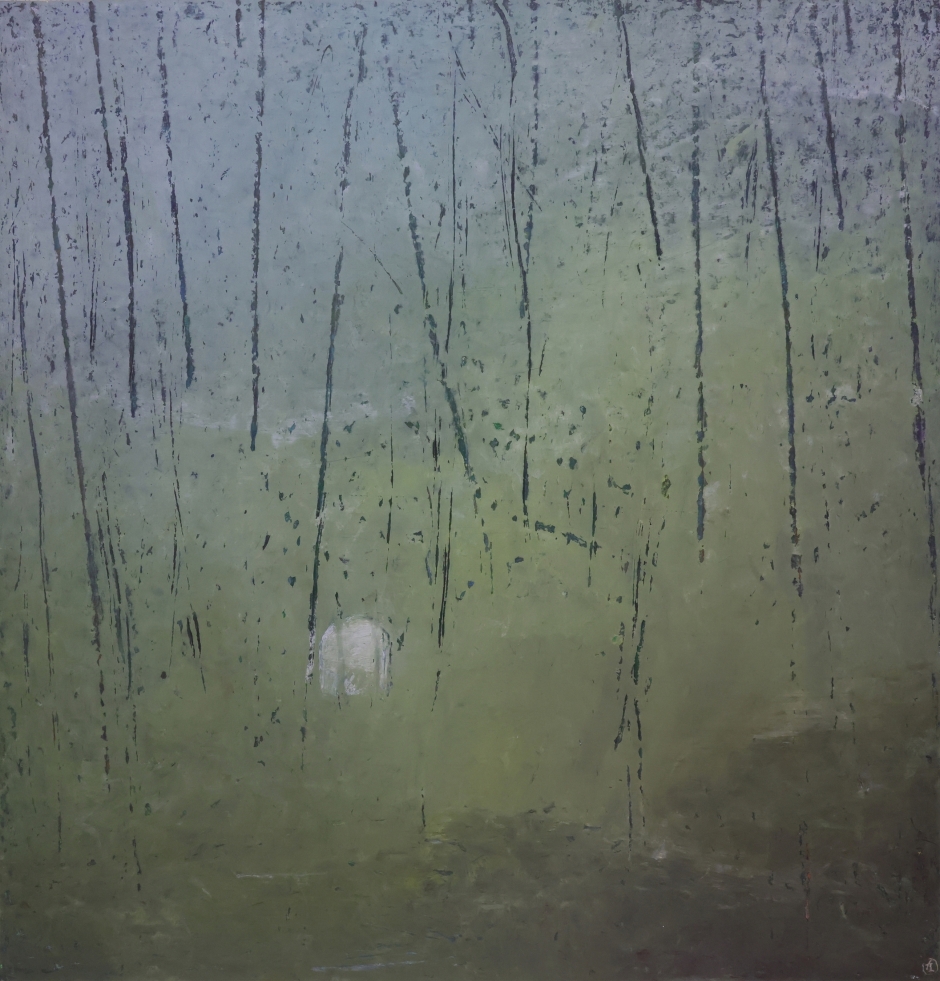 batch_阿波羅畫廊_葉東進_林中窗口_油彩蠟筆、卡紙_56.5x55cm_2022