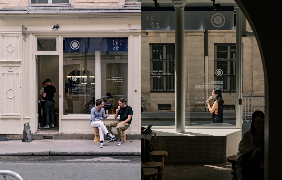 蜷尾家快閃巴黎茶飲店laïzécollage