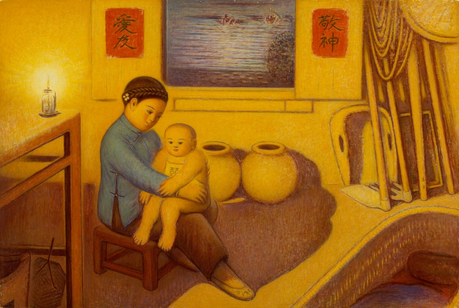小檔北美館吾之道:何德來回顧展099.	何德來,《吾之生》,1958,油彩、畫布,130×194 公分,臺北市立美術館典藏。 小檔北美館吾之道:何德來回顧展099.	何德來,《吾之生》,1958,油彩、畫布,130×194 公分,臺北市立美術館典藏。