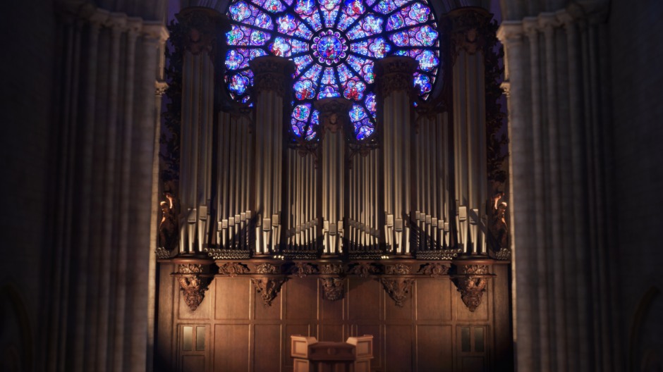 小檔VR體驗場景照-巴黎聖母院管風琴(Orgue de Notre-Dame de Paris)。 圖_ 圖_ HTC、VIVE Arts、 Orange、Excurio 小檔VR體驗場景照-巴黎聖母院管風琴(Orgue de Notre-Dame de Paris)。 圖_ 圖_ HTC、VIVE Arts、 Orange、Excurio