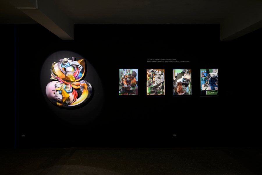 「上半場比數10_10」展出藝術家吳權倫作品「Debris-Courd」(2012)、「亞馬遜冊頁_葉」(2022)。（圖為臺灣美術基金會提供）