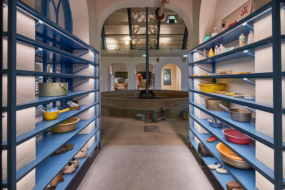 國家鐵道博物館「氤氳時代—員工澡堂常設展」中央浴池-5