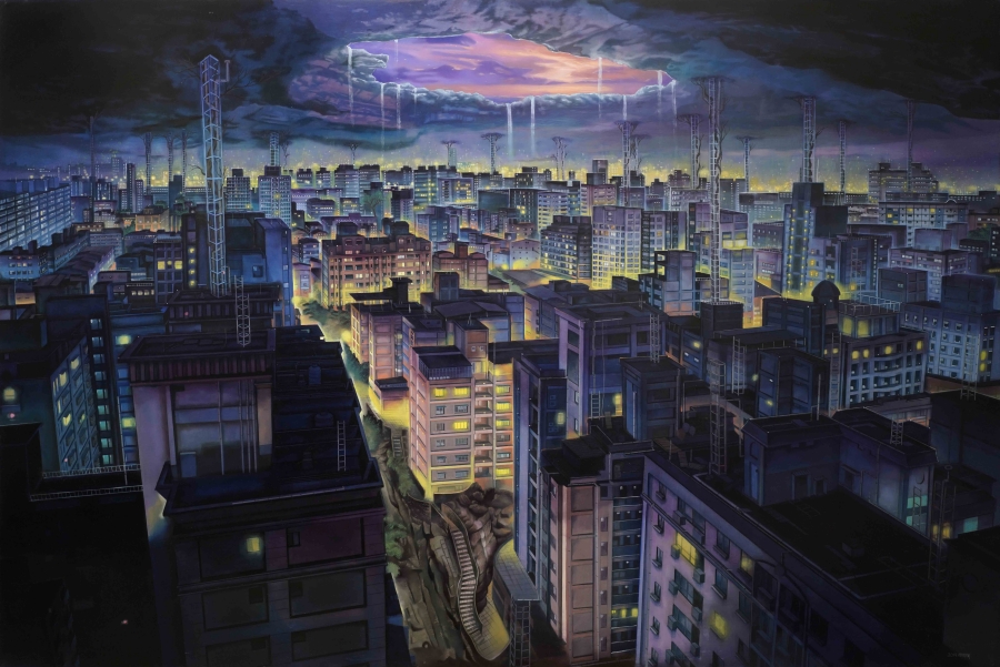 藝星藝術中心_陳佑朋_地界 _油畫、畫布_100.0×150.0cm_2021