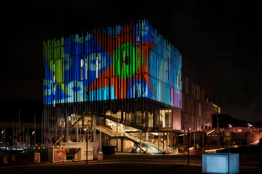 05 圖說：多人共創的大型互動聲光展演《Echooo》每一次演出都是獨一無二。圖片提供Bito