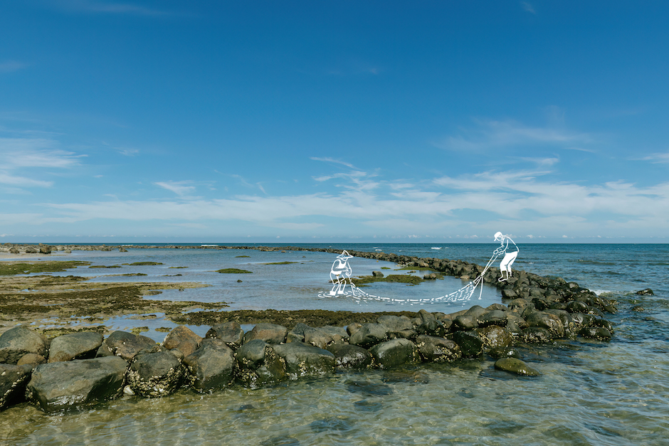 芝味祭活動，4 雙連石滬 照片來源_當若科技藝術